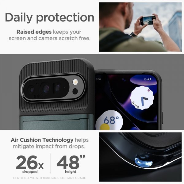 Spigen Google Pixel 9 Pro XL Cover Slim Armor CS Abyss Green
