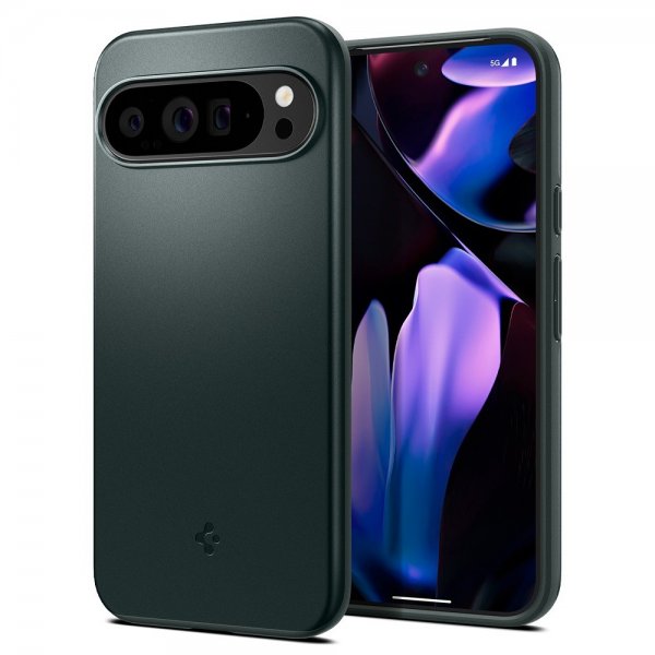 Spigen Google Pixel 9 Pro XL Cover Thin Fit Abyss Green