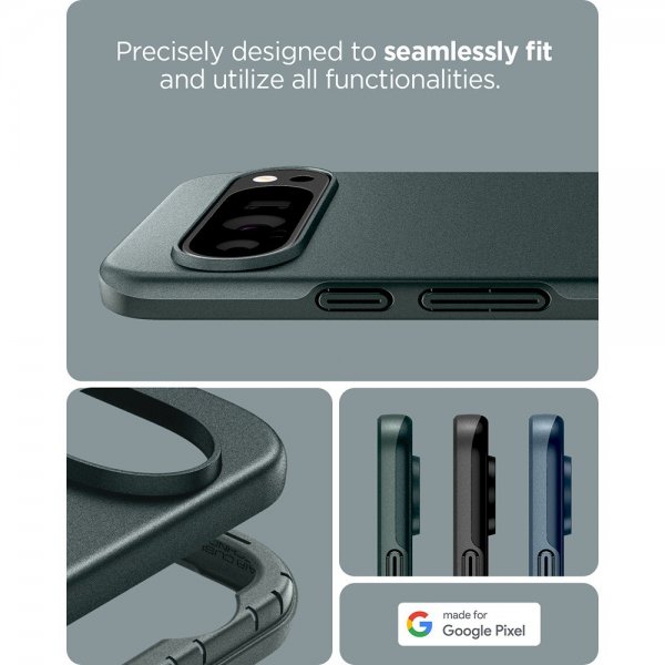 Spigen Google Pixel 9 Pro XL Cover Thin Fit Abyss Green