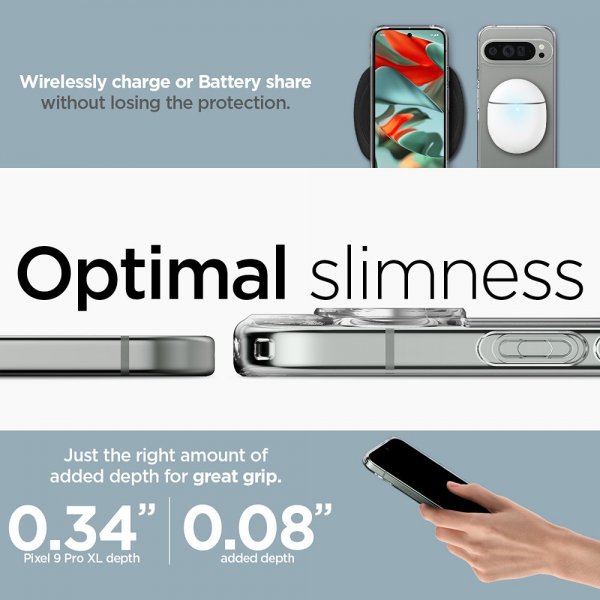 Spigen Google Pixel 9 Pro XL Cover Ultra Hybrid Crystal Clear