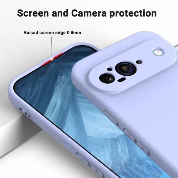 Google Pixel 9 Cover med Rem Silikone Lilla