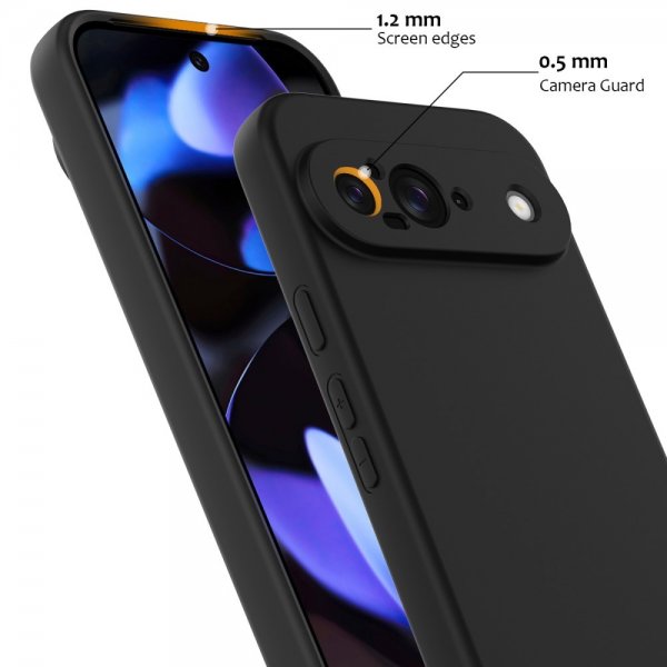 Google Pixel 9 Cover med Rem Silikone MagSafe Sort