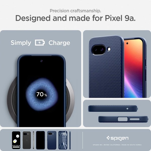 Spigen Google Pixel 9a Cover Liquid Air Navy Blue
