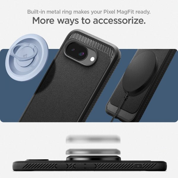 Spigen Google Pixel 9a Cover Rugged Armor MagFit Mat Sort