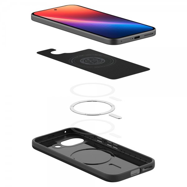 Spigen Google Pixel 9a Cover Thin Fit MagFit Sort