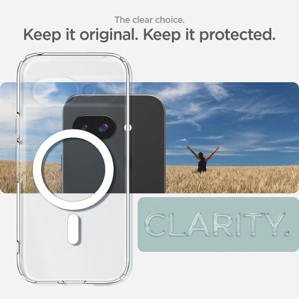 Spigen Google Pixel 9a Cover Ultra Hybrid MagFit Clear White
