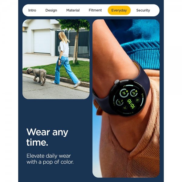 Spigen Google Pixel Watch 1/2/3/4 41mm Rem Nano Pop Blueberry Navy