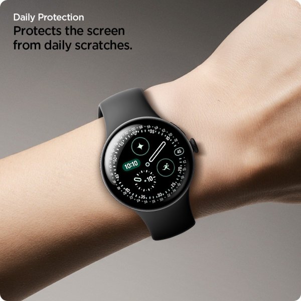 Spigen Google Pixel Watch 3/4 41 mm Skærmbeskyttelse EliteShield EZ Fit 2-pak