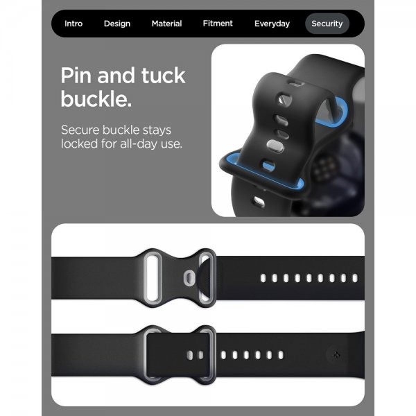 Spigen Google Pixel Watch 3/4 45mm Rem Nano Pop Black Sesame