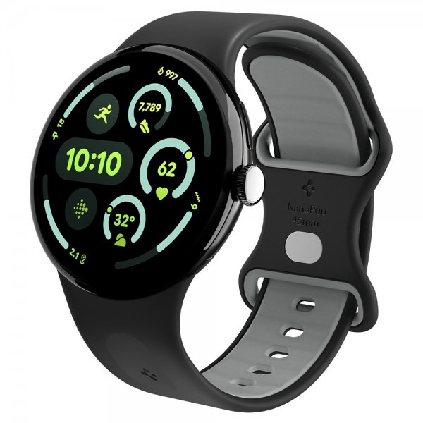 Spigen Google Pixel Watch 3/4 45mm Rem Nano Pop Black Sesame