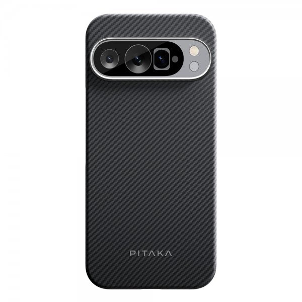 Pitaka Google Pixel 9/Pixel 9 Pro Cover Ultra-Slim Case MagSafe Sort/Grå Twill
