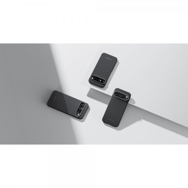 Pitaka Google Pixel 9/Pixel 9 Pro Cover Ultra-Slim Case MagSafe Sort/Grå Twill
