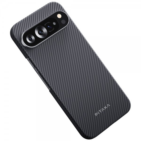 Pitaka Google Pixel 9 Pro XL Cover Ultra-Slim Case MagSafe Black/Grey Twill