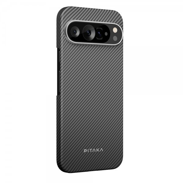 Pitaka Google Pixel 9 Pro XL Cover Ultra-Slim Case MagSafe Black/Grey Twill