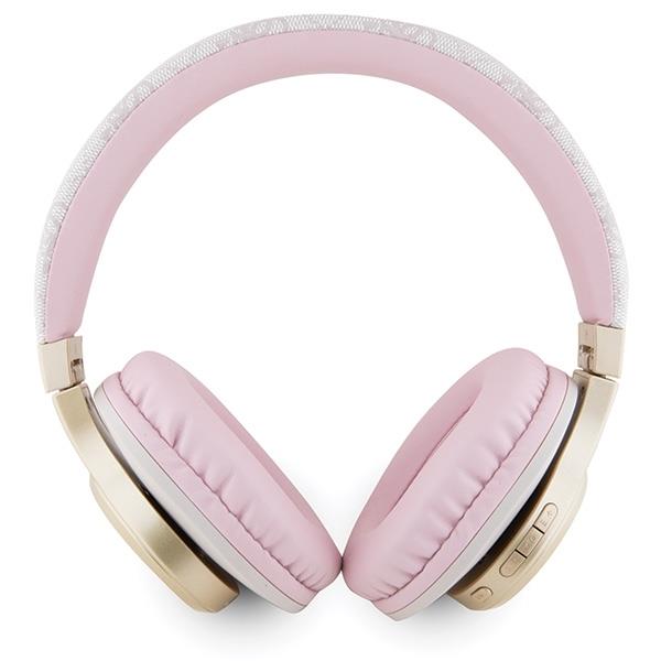 Guess Trådløse Hovedtelefoner Bluetooth 4G Script Metal Logo Rosa