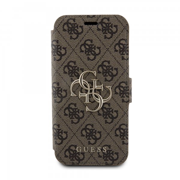 Guess iPhone 15 Pro Cover 4G Logo Brun