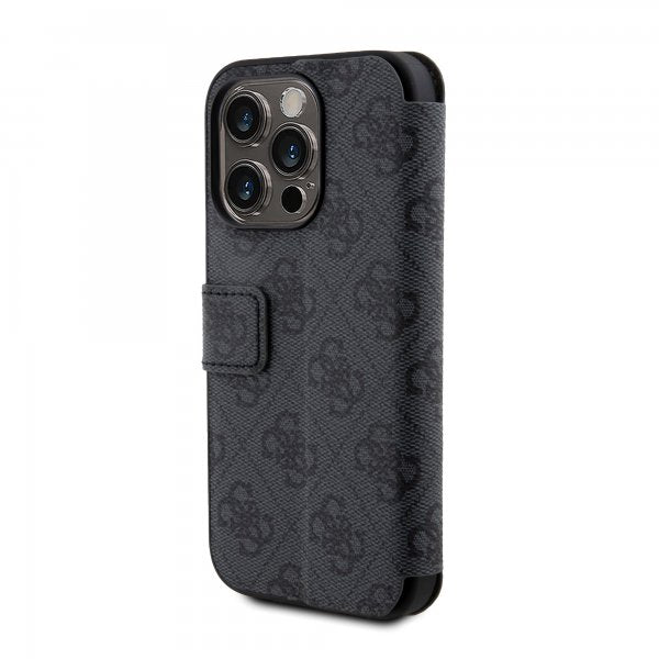Guess iPhone 15 Pro Cover 4G Logo Grå