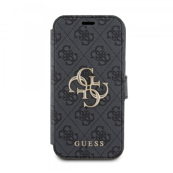 Guess iPhone 15 Cover 4G Logo Grå