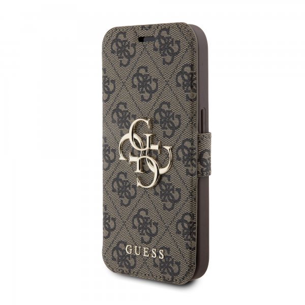Guess iPhone 15 Pro Max Cover 4G Logo Brun