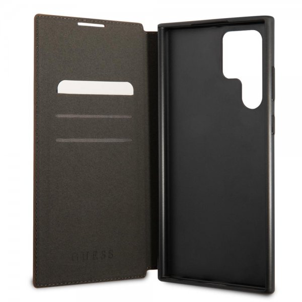 Guess Samsung Galaxy S22 Ultra Cover 4G Logo Brun