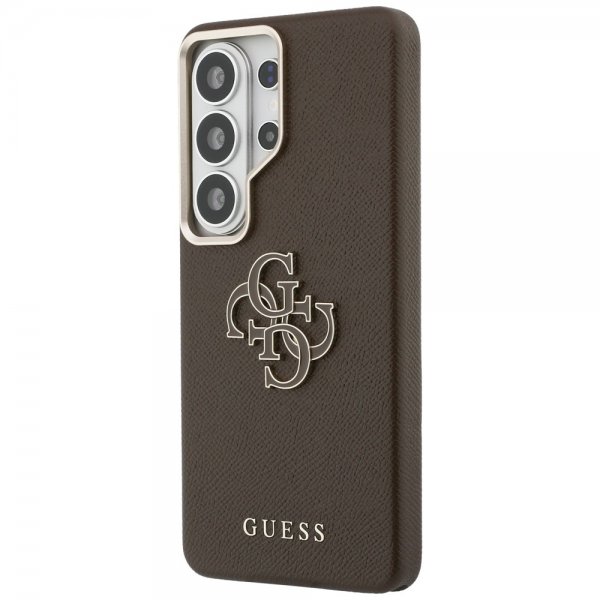 Guess Samsung Galaxy S26 Ultra Cover 4G Logo Grained Brun