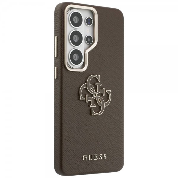 Guess Samsung Galaxy S26 Ultra Cover 4G Logo Grained Brun