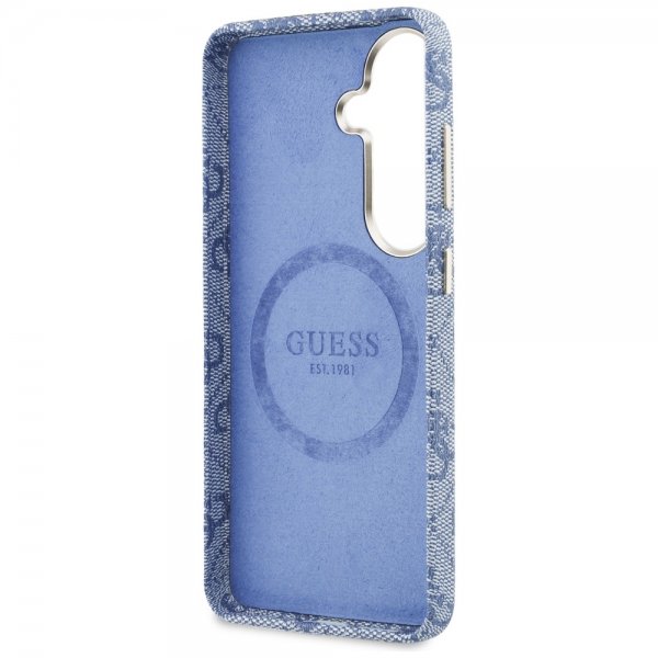 Guess Samsung Galaxy S26 Cover 4G Script MagSafe Blå