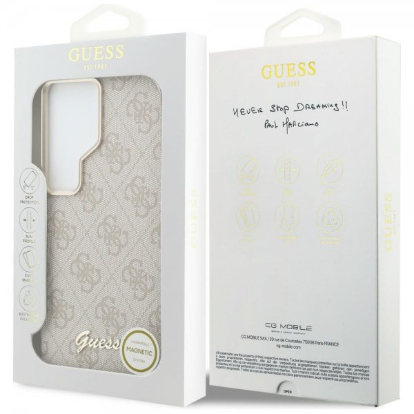 Guess Samsung Galaxy S26 Ultra Cover 4G Script MagSafe Rosa