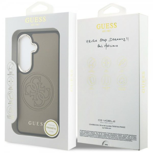 Guess Samsung Galaxy S26 Cover Perforated Logo MagSafe Brun
