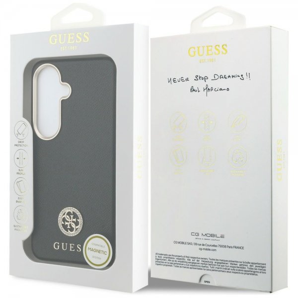 Guess Samsung Galaxy S26 Cover Rhinestone Logo MagSafe Sort