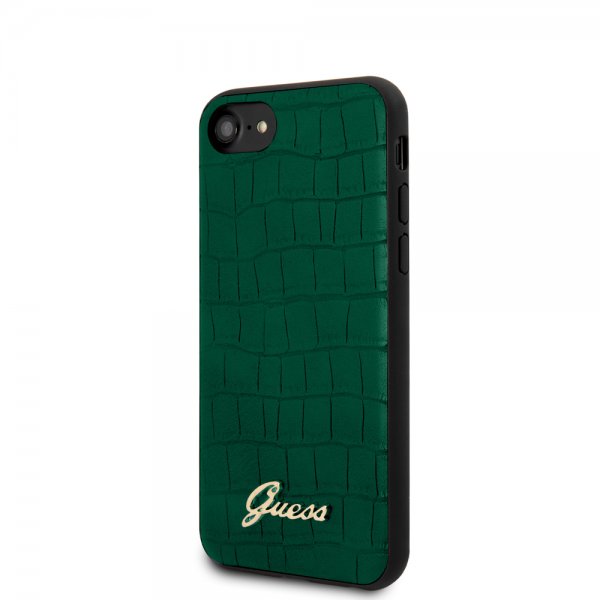 Guess iPhone 7/8/SE Cover Croco Grøn