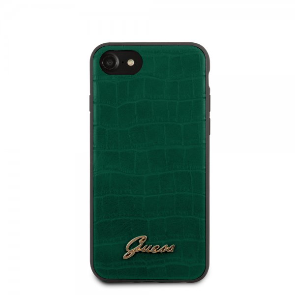 Guess iPhone 7/8/SE Cover Croco Grøn