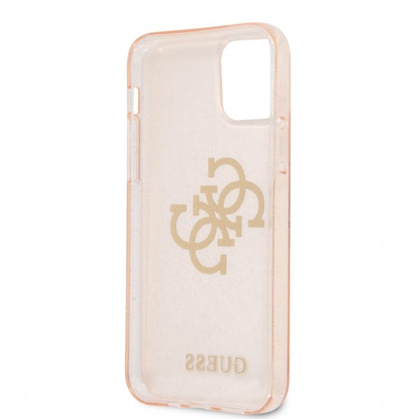 Guess iPhone 12 Pro Max Cover Full Glitter Guld