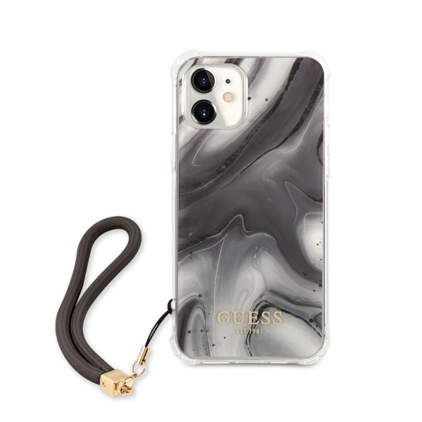 Guess iPhone 12 Mini Cover Marmor Grå