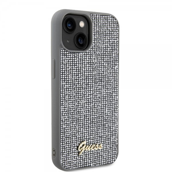Guess iPhone 15 Cover Square Mirror Sølv