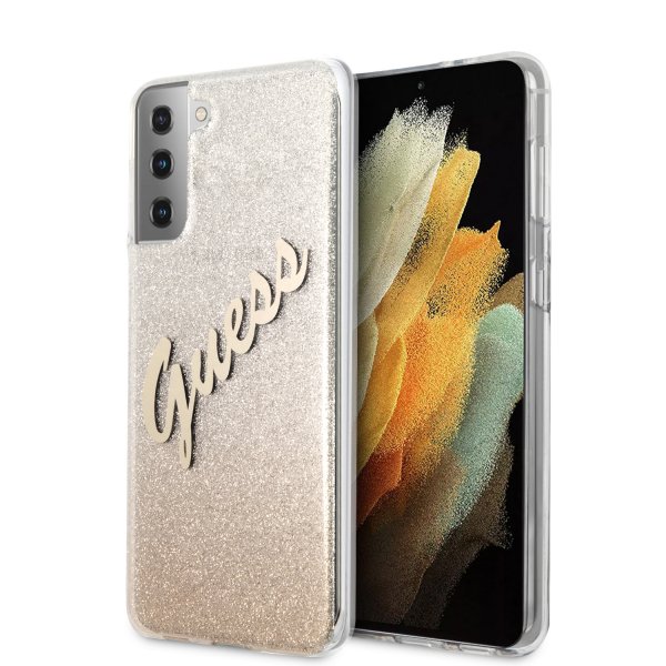 Guess Samsung Galaxy S21 Cover Vintage Guld