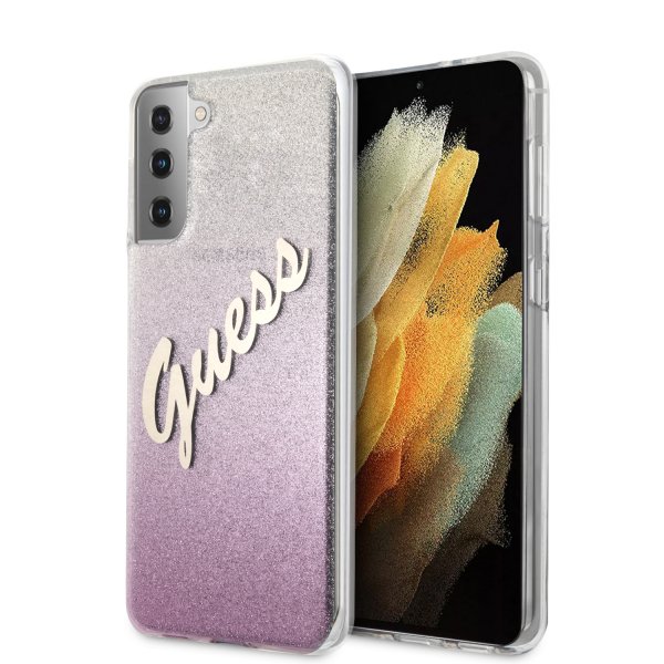 Guess Samsung Galaxy S21 Cover Vintage Rosa