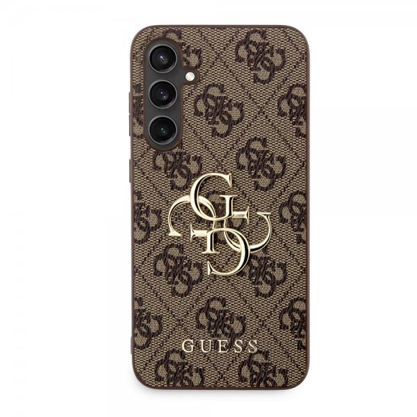Guess Samsung Galaxy S23 FE Cover 4G Metal Logo Brun