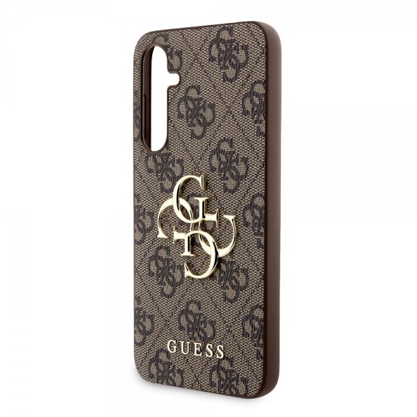 Guess Samsung Galaxy S23 FE Cover 4G Metal Logo Brun