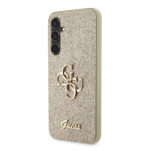 Guess Samsung Galaxy S23 FE Cover Fixed Glitter Guld