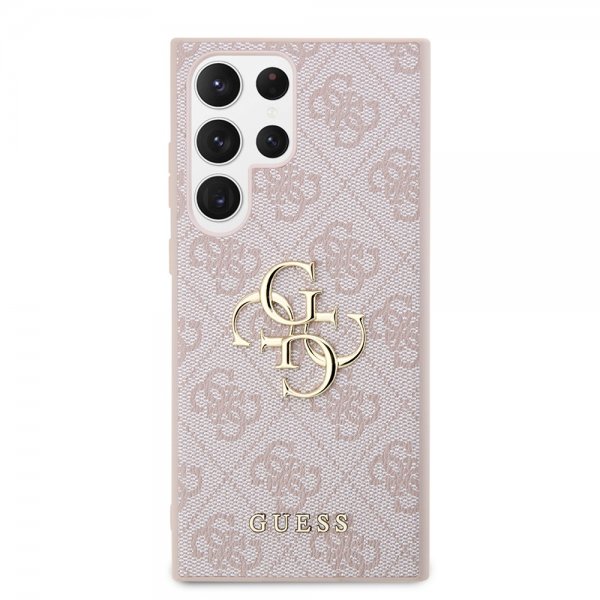 Guess Samsung Galaxy S23 Ultra Cover 4G Logo Rosa