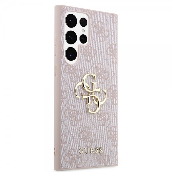 Guess Samsung Galaxy S23 Ultra Cover 4G Logo Rosa