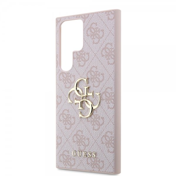 Guess Samsung Galaxy S23 Ultra Cover 4G Logo Rosa