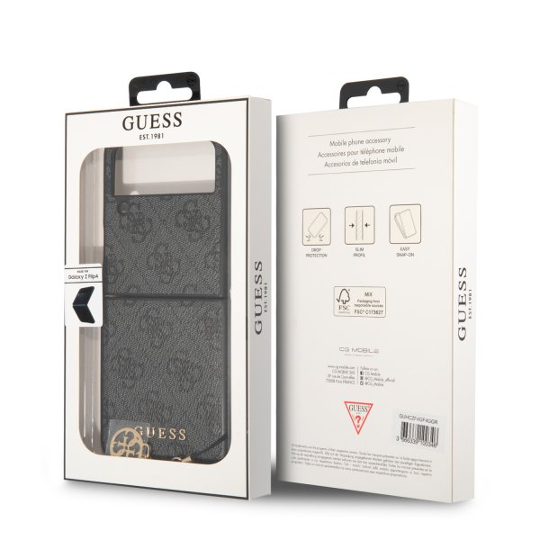 Guess Samsung Galaxy Z Flip 4 Cover 4G Charms Grå