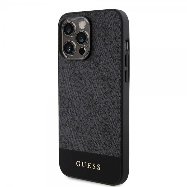Guess iPhone 15 Pro Max Cover Bottom Stripe MagSafe Sort
