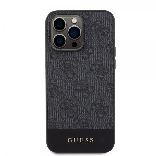 Guess iPhone 15 Pro Max Cover Bottom Stripe MagSafe Sort
