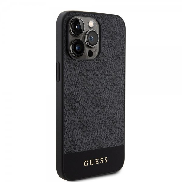 Guess iPhone 15 Pro Max Cover Bottom Stripe MagSafe Sort