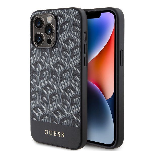 Guess iPhone 15 Pro Max Cover G Cube MagSafe Sort