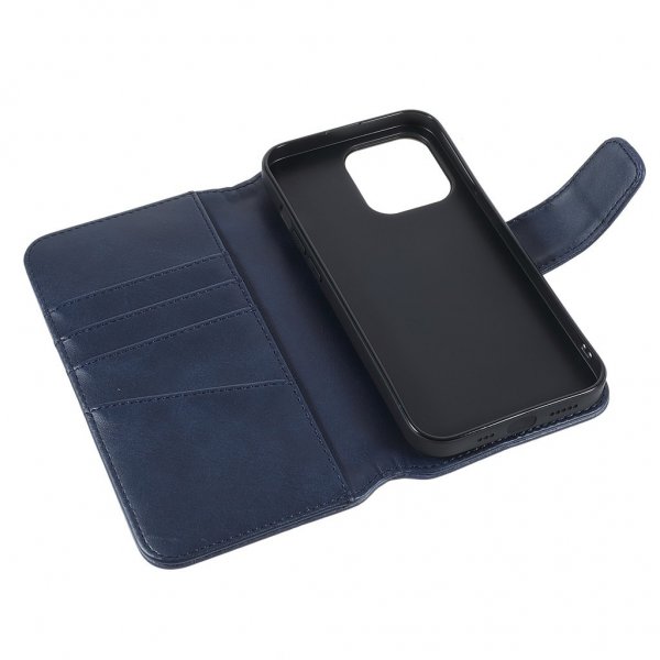 Nordic Covers iPhone 14 Pro Etui Essential Læder Heron Blue