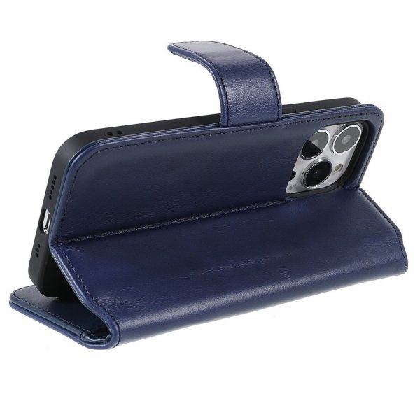 Nordic Covers iPhone 14 Pro Etui Essential Læder Heron Blue
